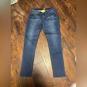 Suzanne Betro Dark Blue Skinny Jeans